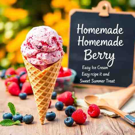 Homemade Berry Ice Cream - Easy Recipe & Sweet Summer Treat